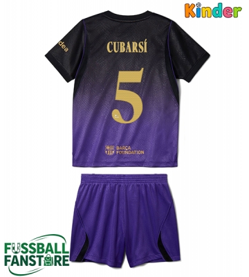 Barcelona Pau Cubarsi #5 Replik Auswärtstrikot Kinder 2026-27 Kurzarm (+ Kurze Hosen)